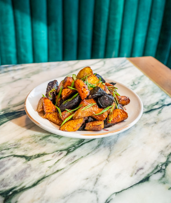 Holiday Maple Dijon Glazed Carrots