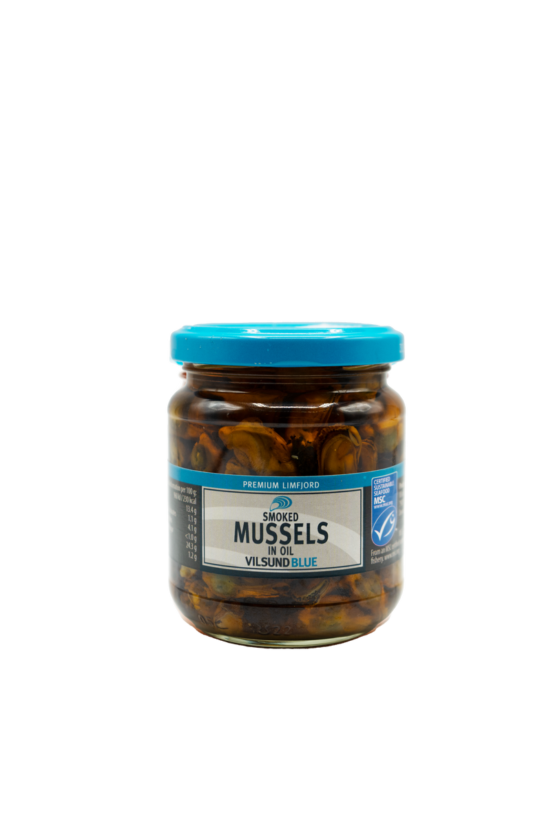 Vilsund Blue Smoked Mussels (in Oil)