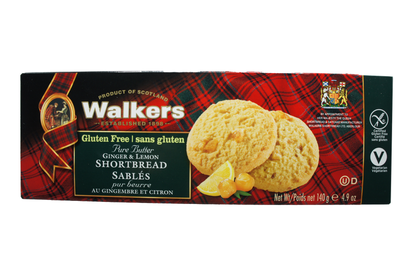 Walkers Gluten Free Ginger & Lemon Shortbread