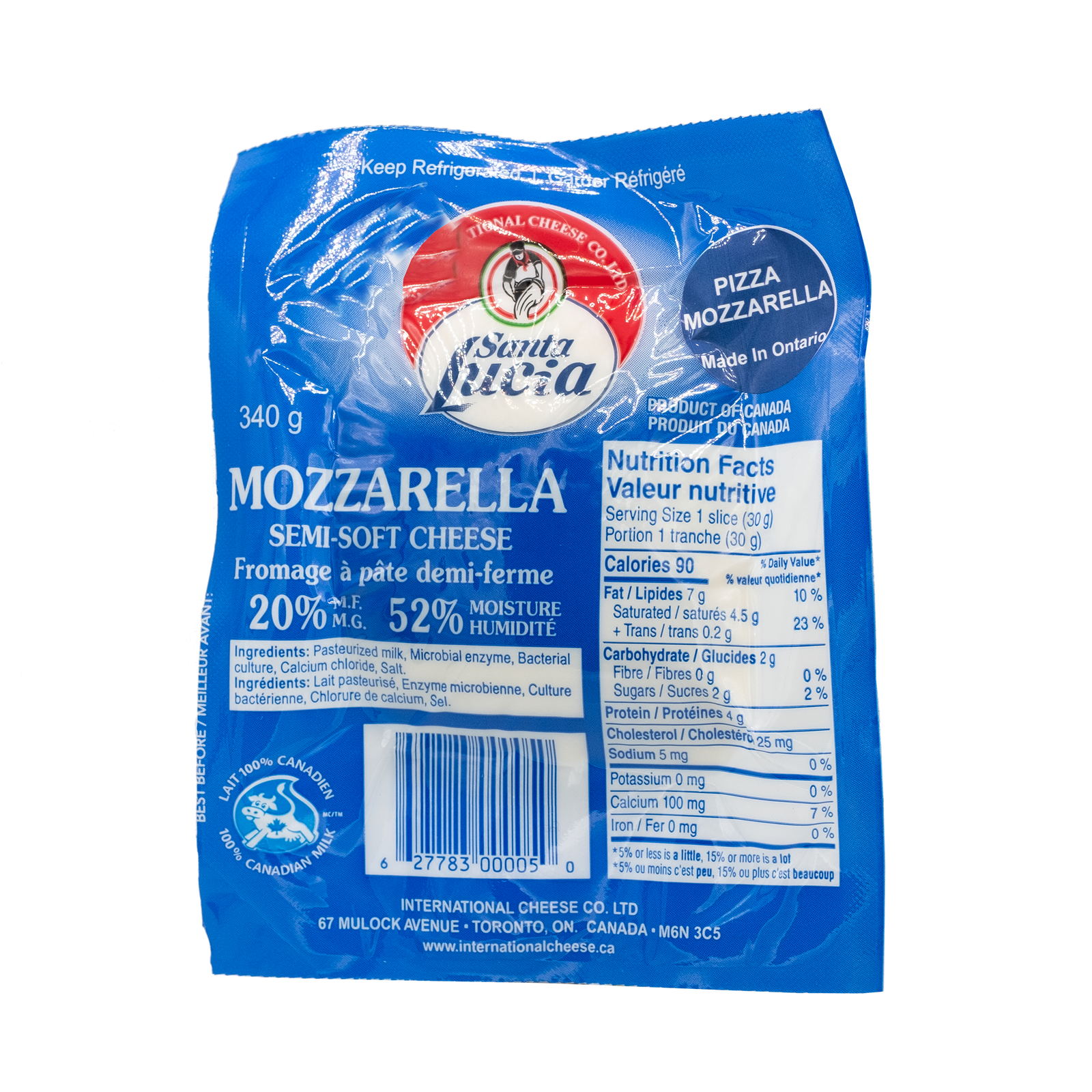 Santa Lucia Pizza Mozzarella – STOCK T.C