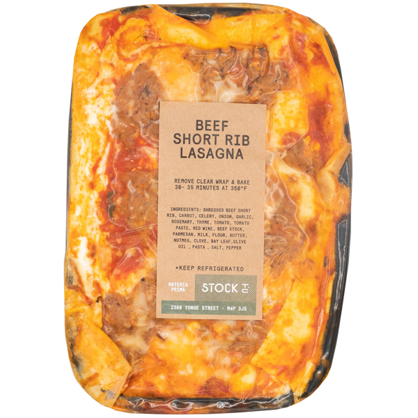 STOCK T.C Beef Short Rib Lasagna