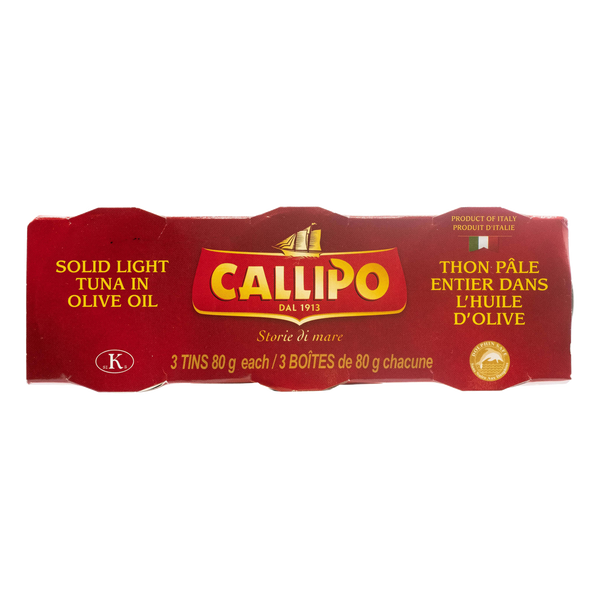 STOCK T.C Callipo Solid Light Tuna In Olive Oil